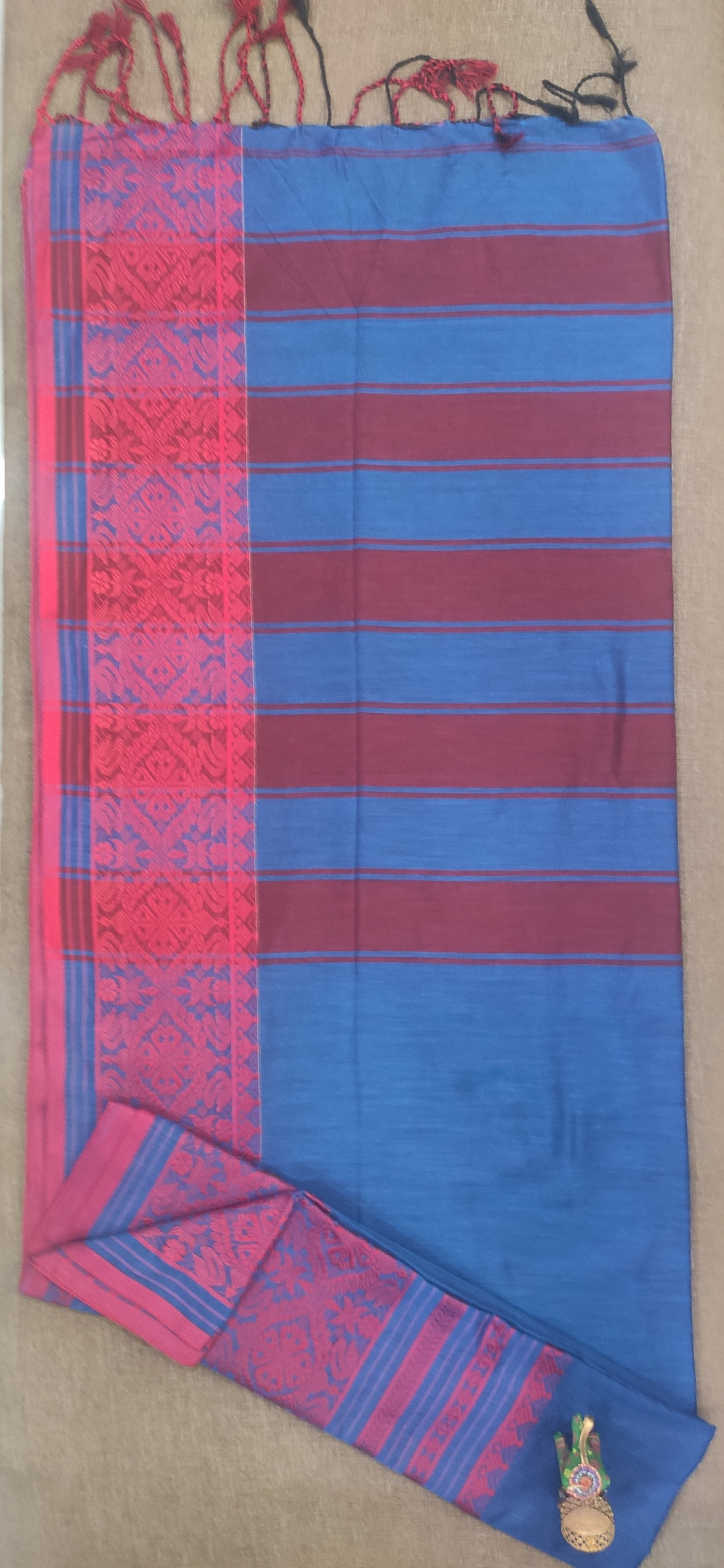 Begampuri Saree (Purple) - jayaearth