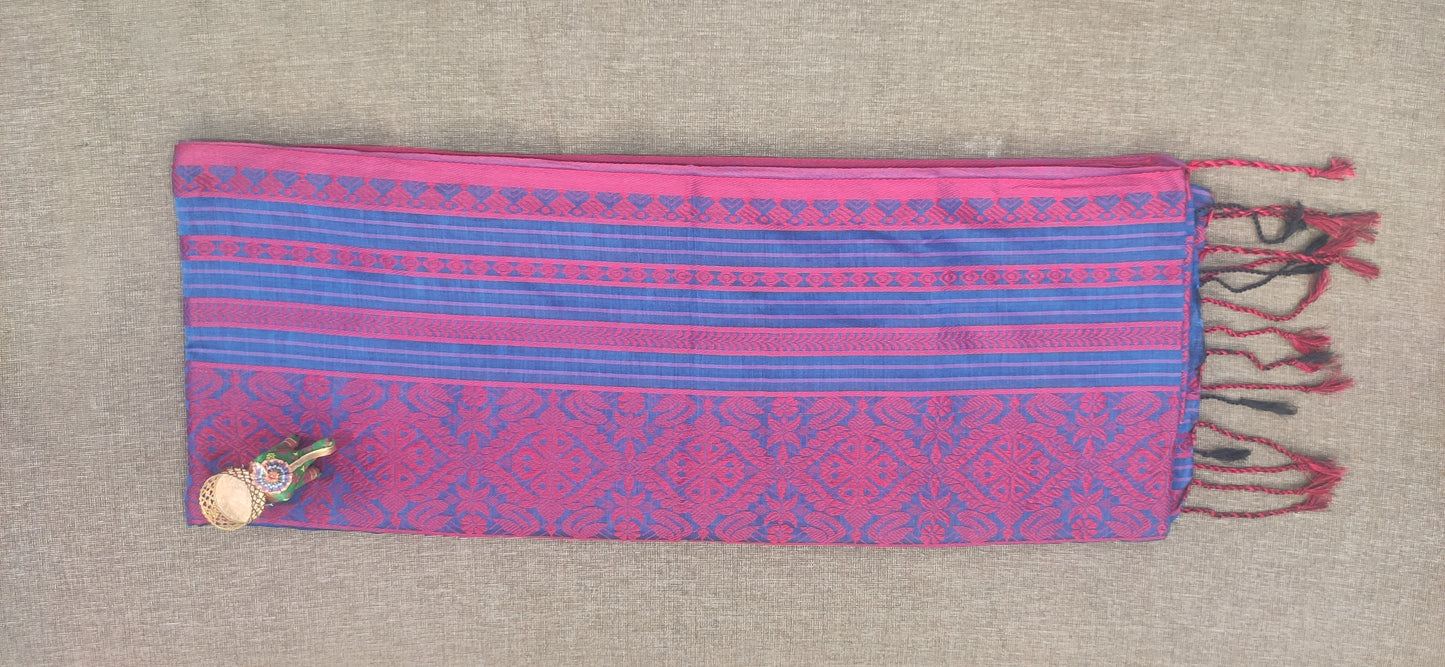 Begampuri Saree (Purple) - jayaearth