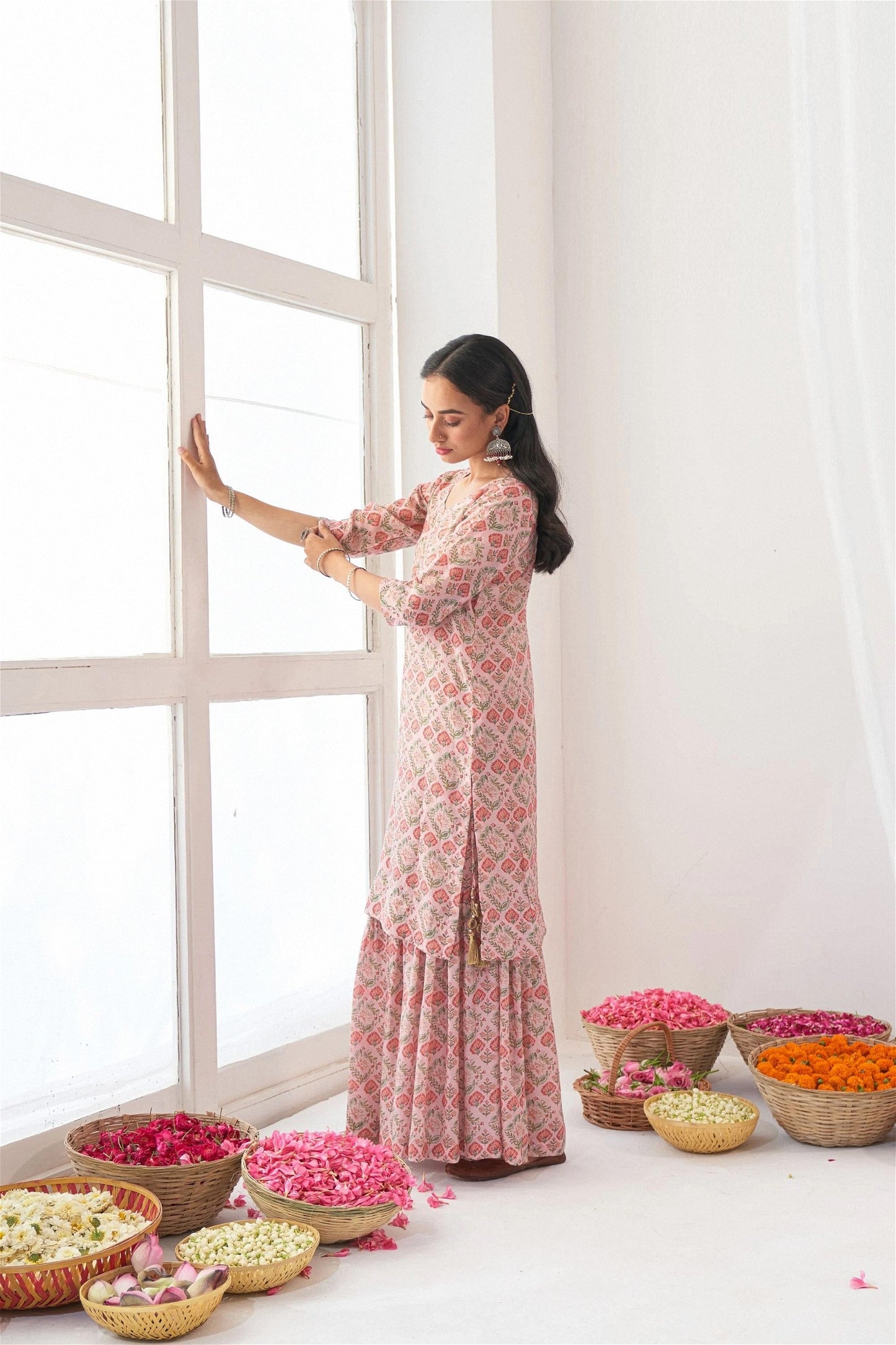 Bbay Pink Masleen Designer Salwar Suit For Women