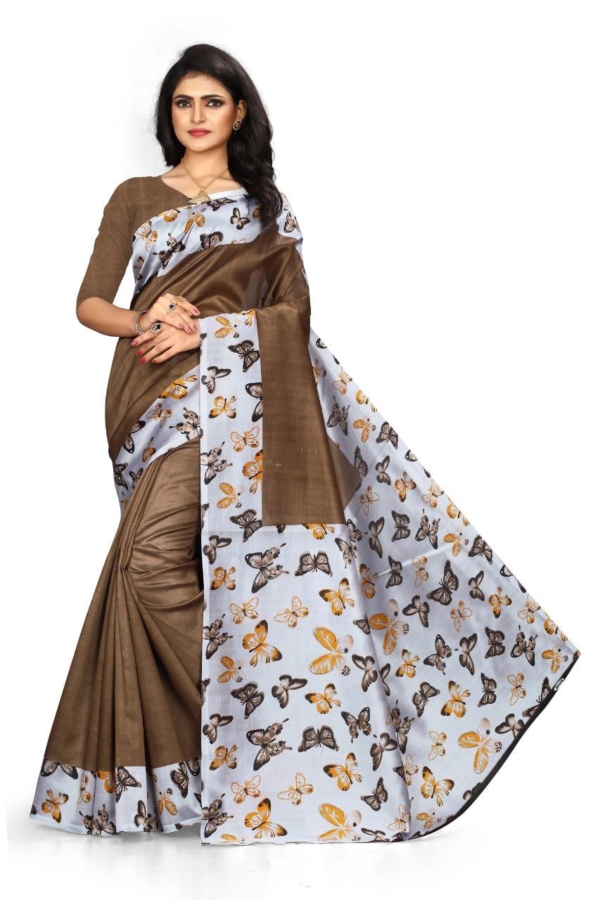 Special Mysore Silk With Printed Work Combo Pack Saree - jayaearth